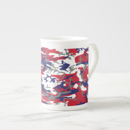 Caneca De Porcelana 4th of July, Independence day, Camouflage Gray