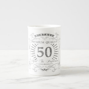 Caneca De Porcelana 50º presente de aniversário