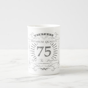 Caneca De Porcelana 75.º presente de aniversário