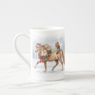 Caneca De Porcelana A Equipe de Natal- Maggie e Nari