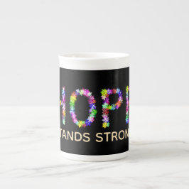 Caneca De Porcelana A Esperança Nunca Diminui | A Esperança Permanece