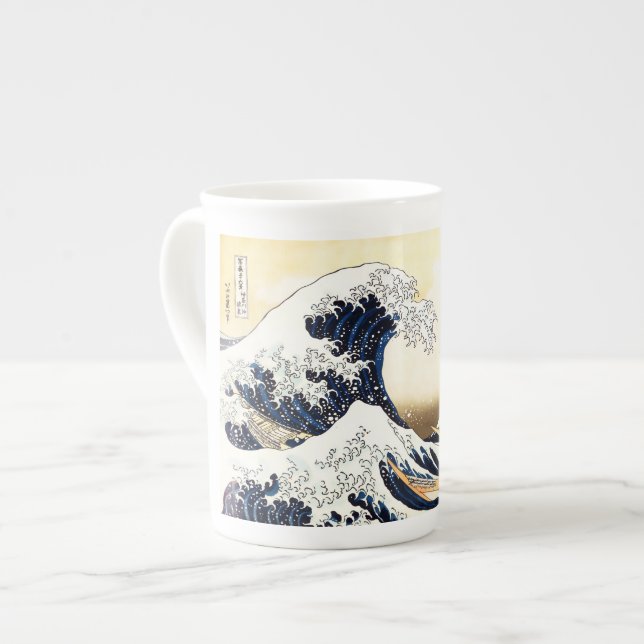 Caneca De Porcelana A grande onda fora de Kanagawa (Frente Esquerda)