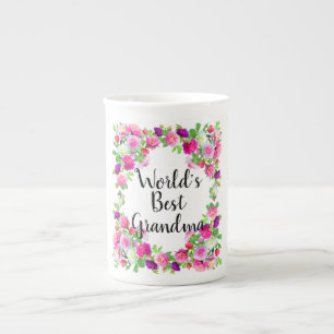 Caneca De Porcelana A melhor avó do mundo