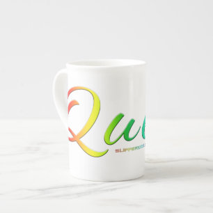 Caneca De Porcelana A palavra única expressiva e estranha de SlipperyJ
