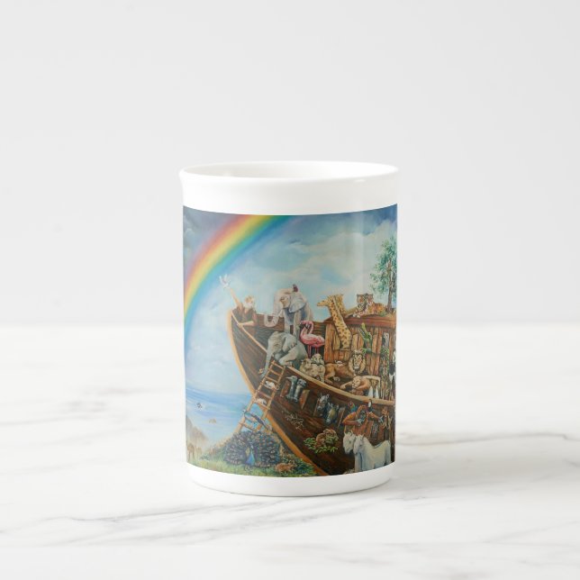 Caneca De Porcelana A promessa, a Arca de Noah (Frente)