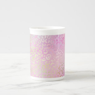 Caneca De Porcelana A Série Leopardo Iridescente Design 1