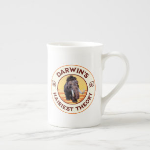 Caneca De Porcelana A Teoria Mais Hairista de Darwin, Cute Wooly Mammo