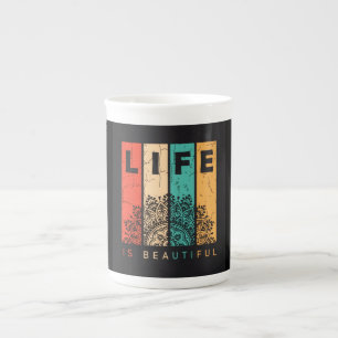Caneca De Porcelana A Vida É Bela