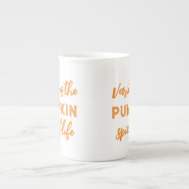 Caneca De Porcelana Abóbora-abóbora-branca outono