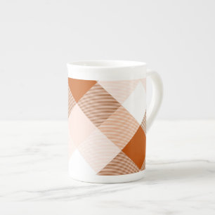 Caneca De Porcelana Abstração Quadrada Geométrica 16