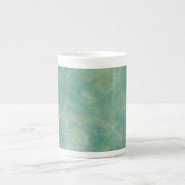 Caneca De Porcelana abstrato de mármore verde