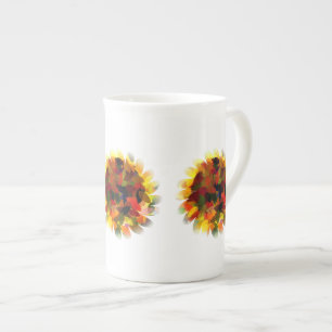 Caneca De Porcelana Abstrato DE SFLOWER