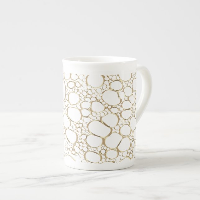 Caneca De Porcelana Abstrato digital 4 (Frente Esquerda)