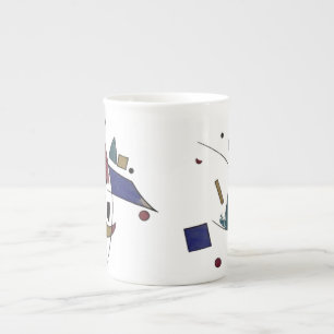 Caneca De Porcelana Abstrato Verdi Bone China Mug