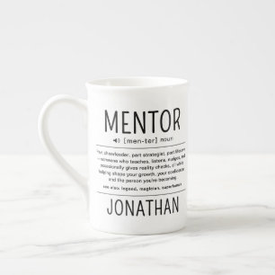Caneca De Porcelana Agradecimento de Mentor Coach Conselheiro Engraçad