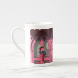 Caneca De Porcelana Algodão com pães-de-pata cor-de-rosa - Vinha de Ma