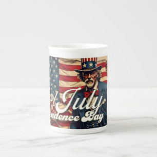 Caneca De Porcelana Alma Orgulhosa do 4 de Julho