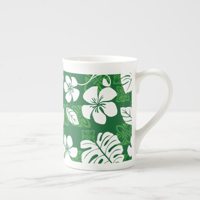 CANECA DE PORCELANA ALOHA FRIDAY (VERDE) BONE CHINA MUG (Direita)