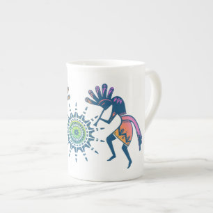 Caneca De Porcelana Americanos nativos - Sun Dancing Kokopelli 5