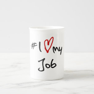 Caneca De Porcelana # amor de I meu trabalho