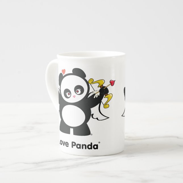 Caneca De Porcelana Amor Panda® (Frente Esquerda)