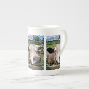 CANECA DE PORCELANA ANIMAIS DE FAZENDA, VACA BONITO