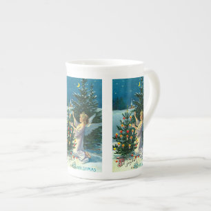 Caneca De Porcelana Anjo que decora a árvore de Natal 2