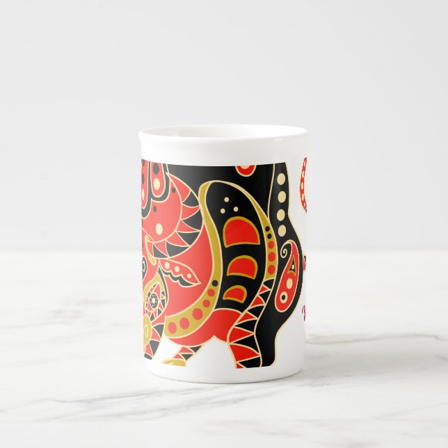 Caneca De Porcelana Ano do Ox (Frente)