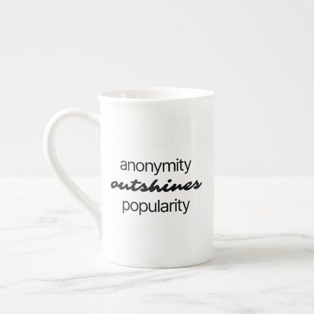 Caneca De Porcelana Anonymity Specialty Mug (Esquerda)