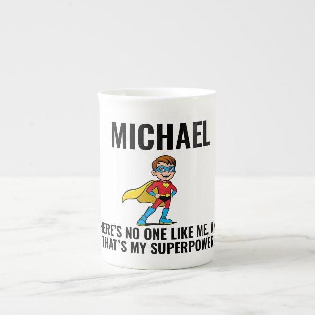 CANECA DE PORCELANA ANTI-STRESS KIDS HERO SUPERHERO POWER (Frente)