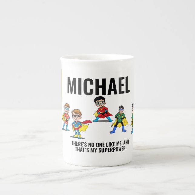 CANECA DE PORCELANA ANTI-STRESS KIDS HERO SUPERHERO POWER (Frente)