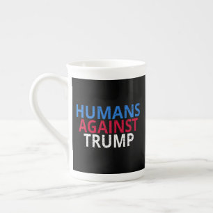 Caneca De Porcelana Anti-Trump - Humanos Contra Trump