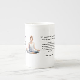 Caneca De Porcelana Antistress Peace serenity Chakra Relax calm