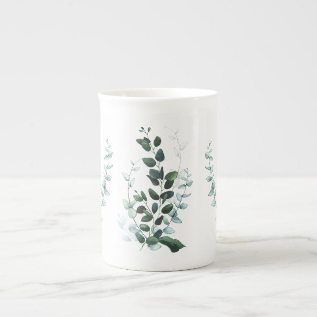 Caneca De Porcelana Apenas deixa Arty Botanic Bone China Mug (Frente)