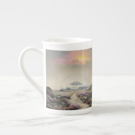 Caneca De Porcelana Após a chuva (Arte de Paisagem Japonesa com Aquare
