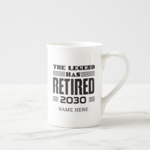 Caneca De Porcelana Aposentadoria A Lenda se Aposentou Personalizado