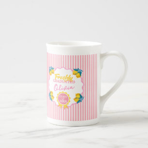 Caneca De Porcelana Aquarela Limão Formatura Festa Turma 26