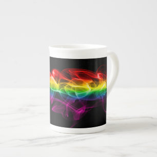 Caneca De Porcelana Arco-Íris do SlipperyJoe vaporiza-se arco-íris