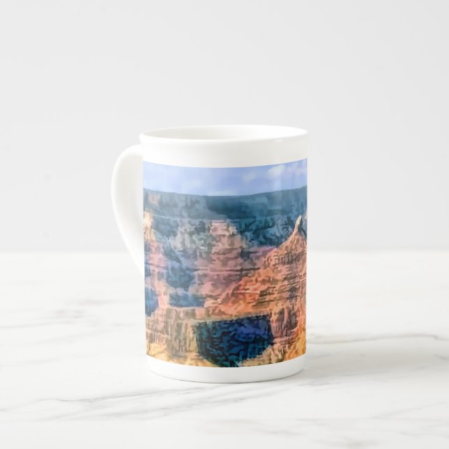 Caneca De Porcelana Arizona do Parque Nacional Grand Canyon (Frente Esquerda)