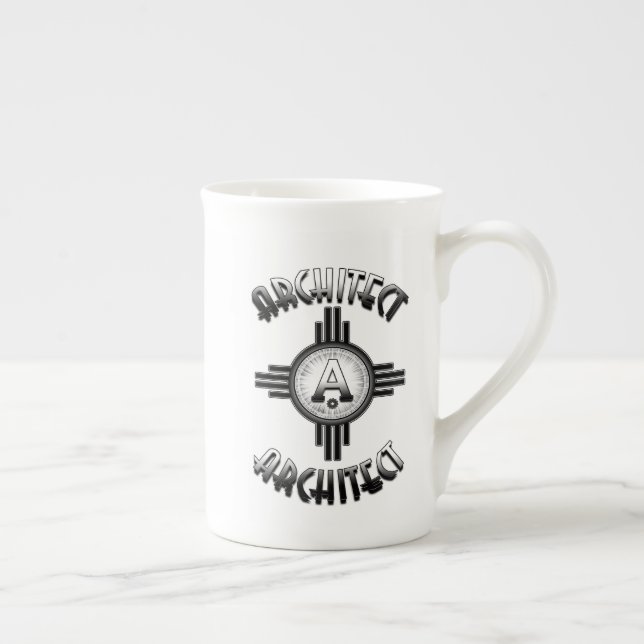 Caneca De Porcelana Arquiteto Retro - Arquitetos Merch (Direita)