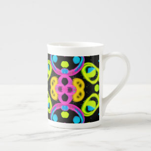 Caneca De Porcelana arte abstrata brilhante