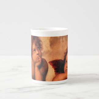 Caneca De Porcelana Arte angélico do querubim de Raphael