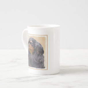 Caneca De Porcelana Arte Animal Original Pintura Inglesa Toy Spaniel