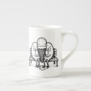 Caneca De Porcelana Arte de Ovo RG RA