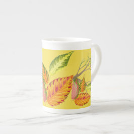 Caneca De Porcelana Arty Autumn em Bone China Mug