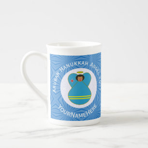 Caneca De Porcelana Aruba Anjo Bandeira Hanukkah