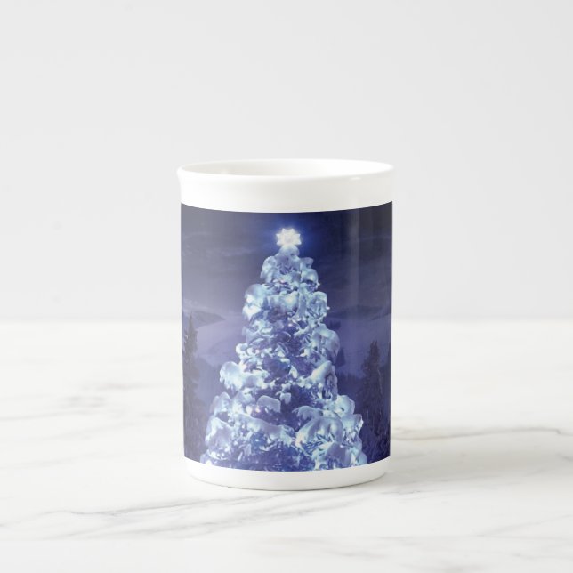 Caneca De Porcelana Árvore de Natal (Frente)