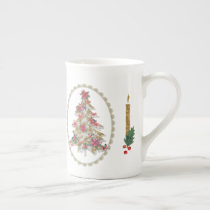 Caneca De Porcelana Árvores de Natal Quintas