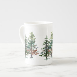 Caneca De Porcelana Árvores Florestais Eververdes