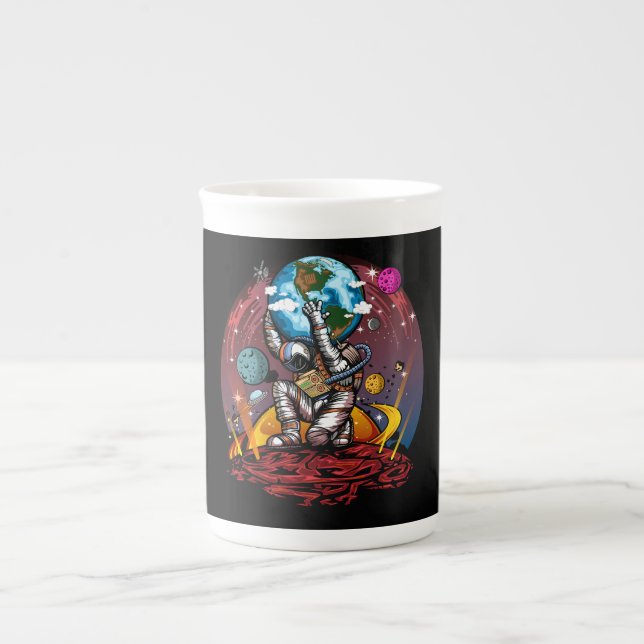 Caneca De Porcelana Atlas Space Man (Frente)